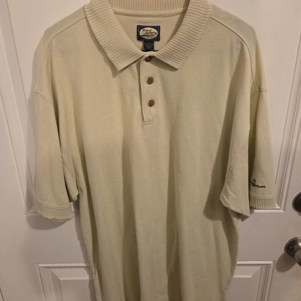 Tommy Bahama‎ Cream Polo Shirt